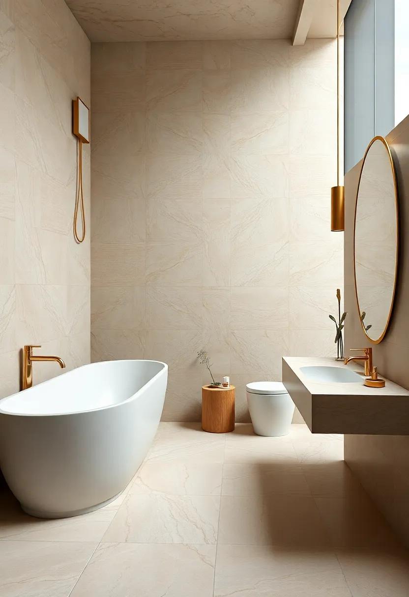 Champagne Gold Tiles: Soft,​ champagne-colored tiles ‌with a⁢ golden luster provide understated luxury