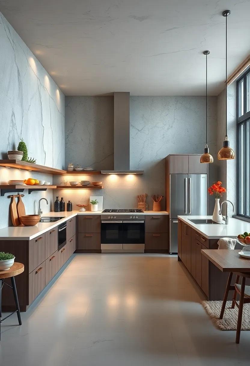 The chef-inspired ‌kitchen ‍featuring ‌professional-grade appliances and strategically placed work zones for peak functionality