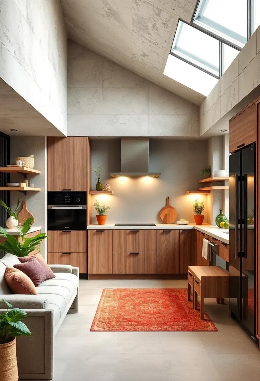 The eco-friendly kitchen with sustainably sourced materials and energy-efficient appliances harmonizing style‌ with ​conscience