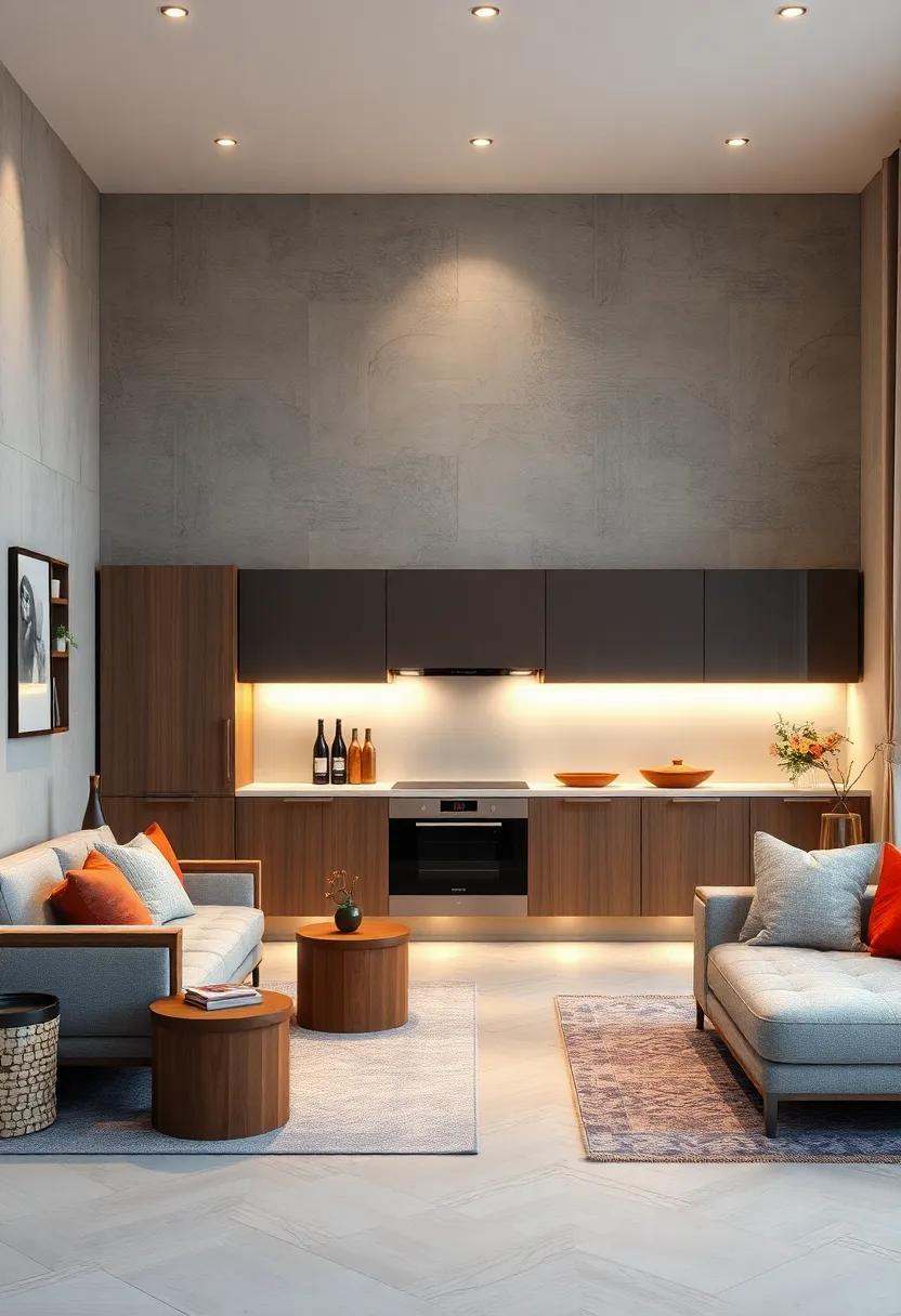 floating⁣ cabinetry​ paired with under-cabinet lighting to enhance spatial perception and ‌ambient warmth