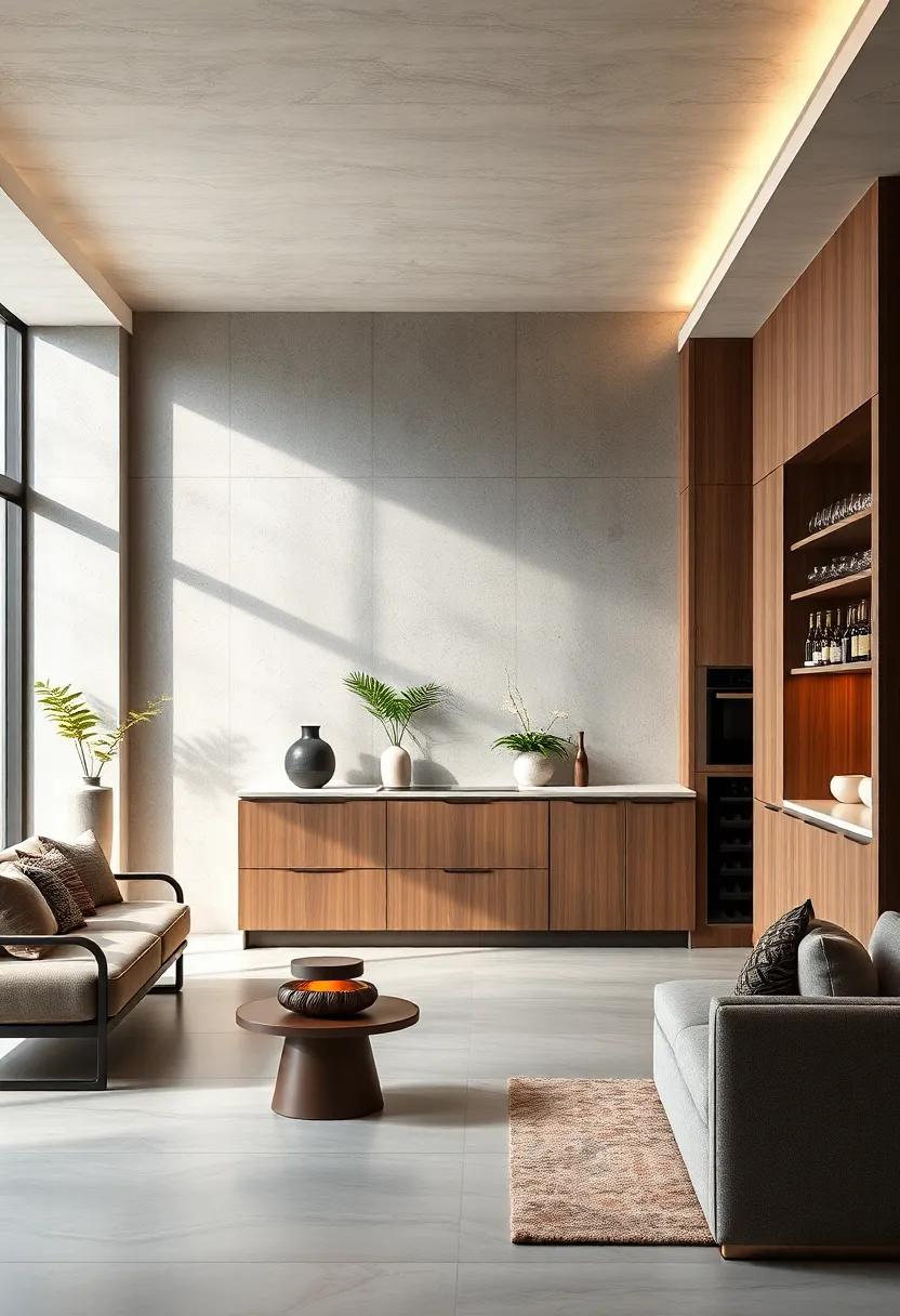 Integrated wine storage ‌and appliance banks that combine convenience with sophisticated design