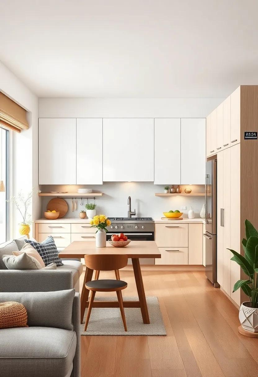 Scandinavian-inspired kitchen design blending⁢ light wood textures with crisp white cabinetry for ‌warmth and ​simplicity