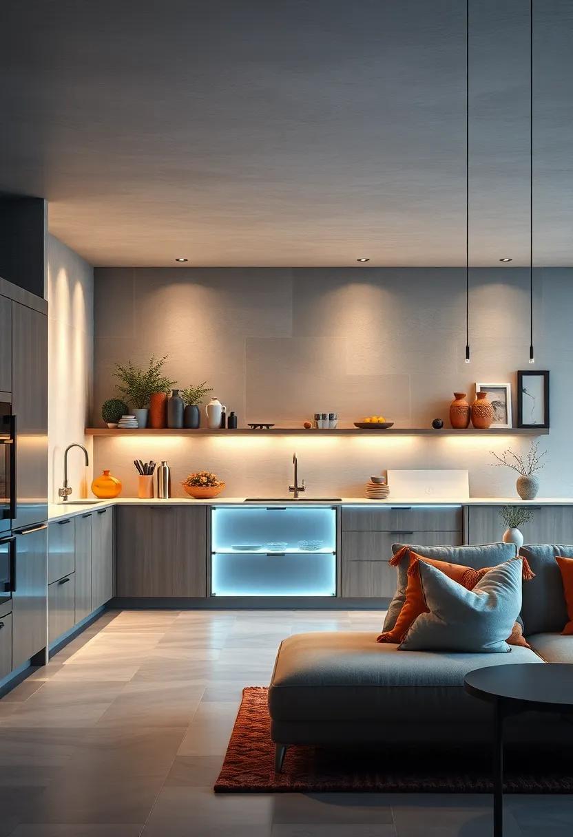 Smart kitchen technology integrated seamlessly into cabinetry for effortless functionality and a futuristic⁤ vibe