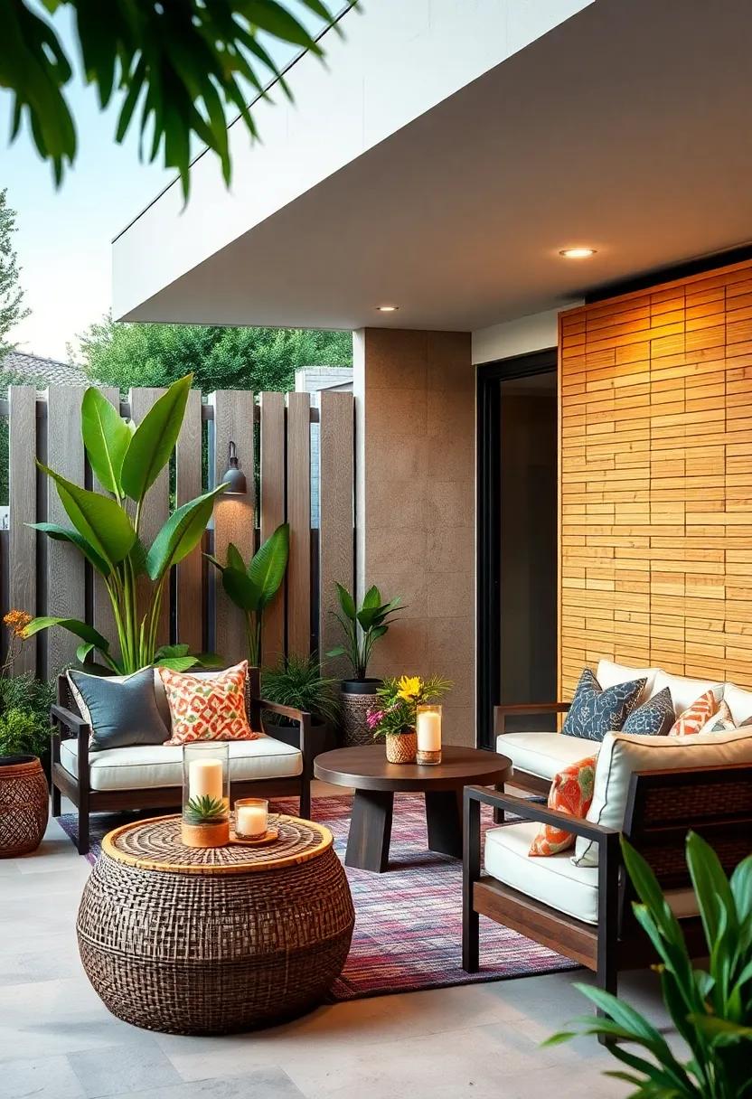 Bamboo Slat Screens – Eco-friendly and lightweight, bringing‍ a tropical vibe while providing⁣ privacy and flexibility in installation