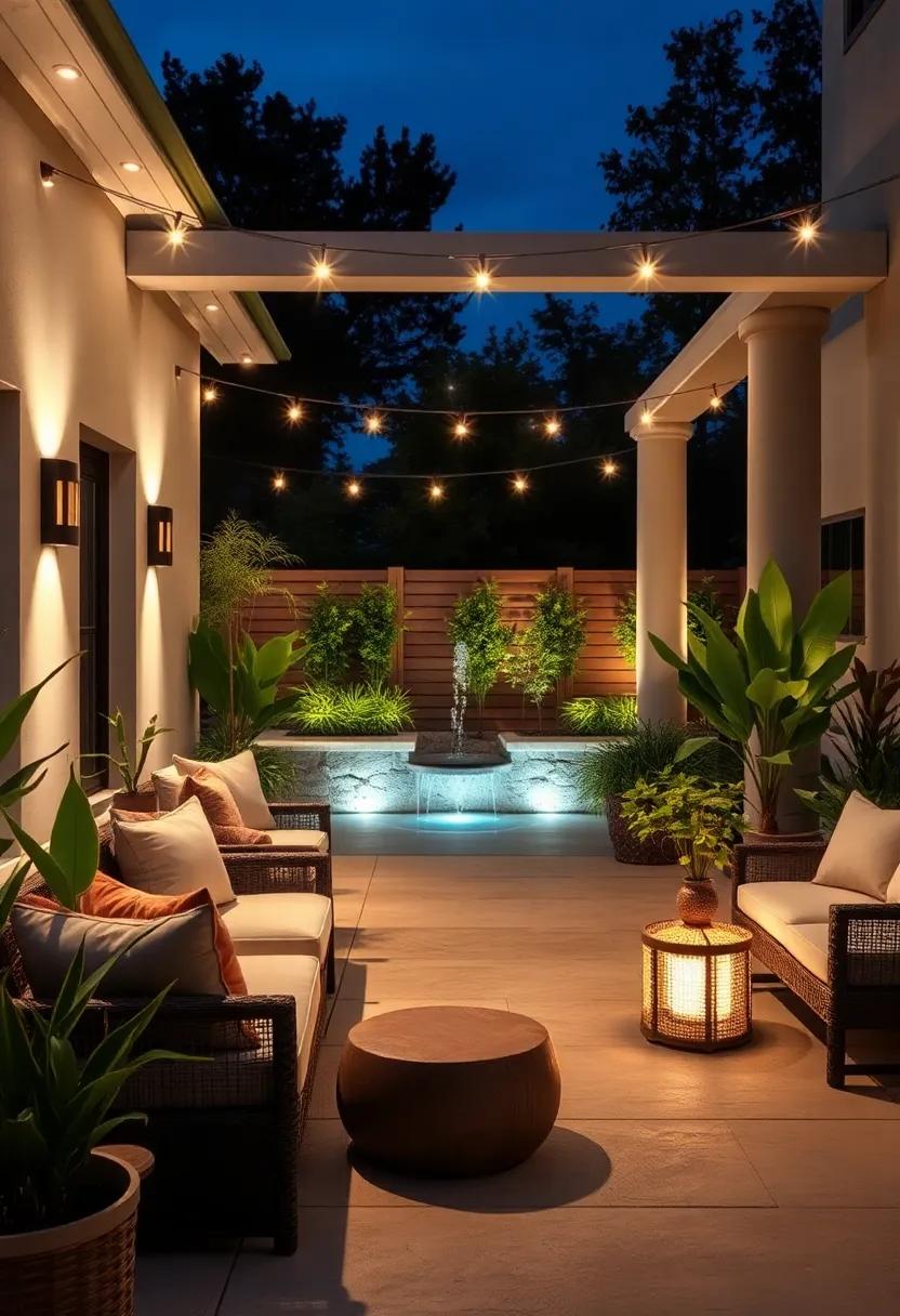 Cascading Waterfall Lights to Enhance Garden Fountains and Ponds