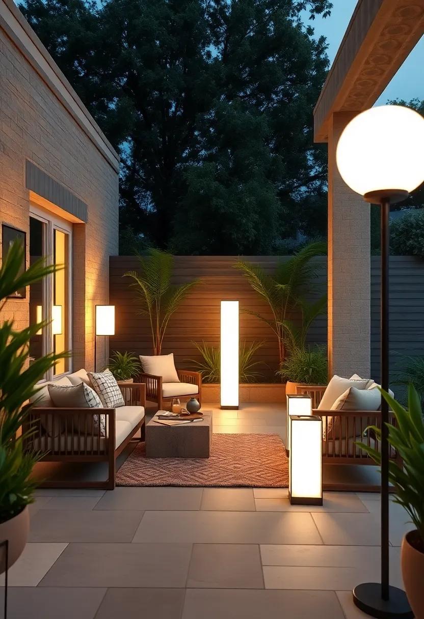 Minimalist Floor Lamps Designed Specifically for Outdoor Use