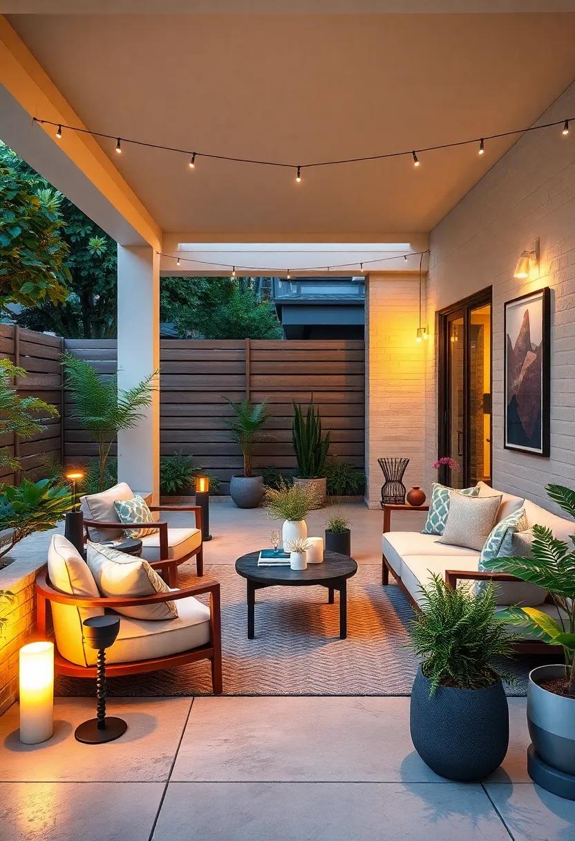 Portable Outdoor Spotlights to Showcase Plants and Art