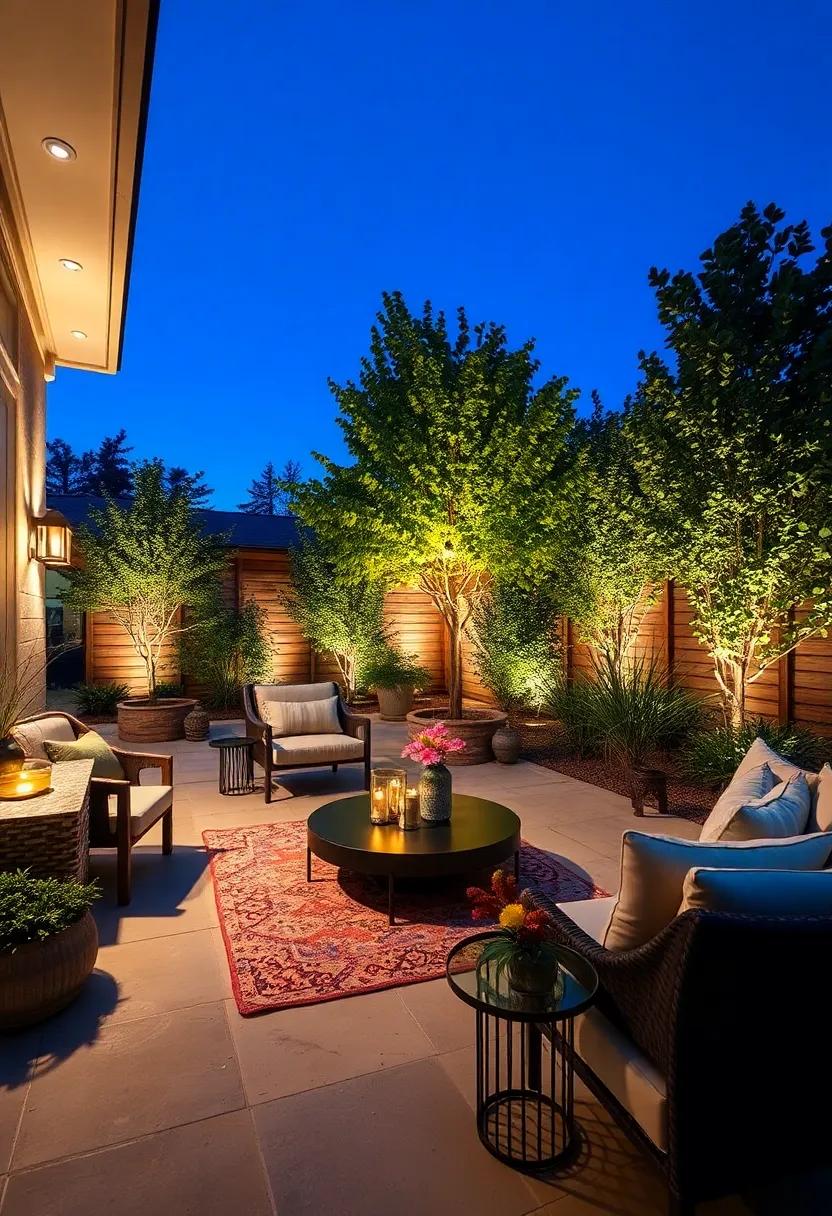 Up-Lighting Trees and Shrubs to Create Dramatic Focal Points