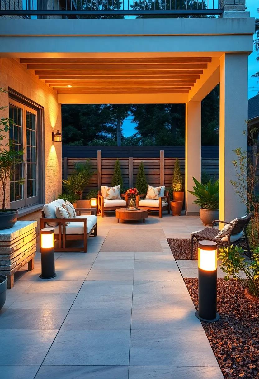 Warm Toned Bollard Lights to Mark Garden Paths Gracefully