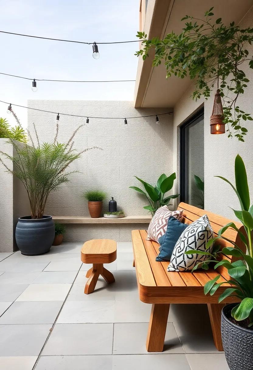 Kids’ Friendly ⁢Bench: Use a sturdy, low wooden bench⁢ with rounded edges ‍to⁣ create‌ a​ safe and inviting‌ seating⁤ option for children