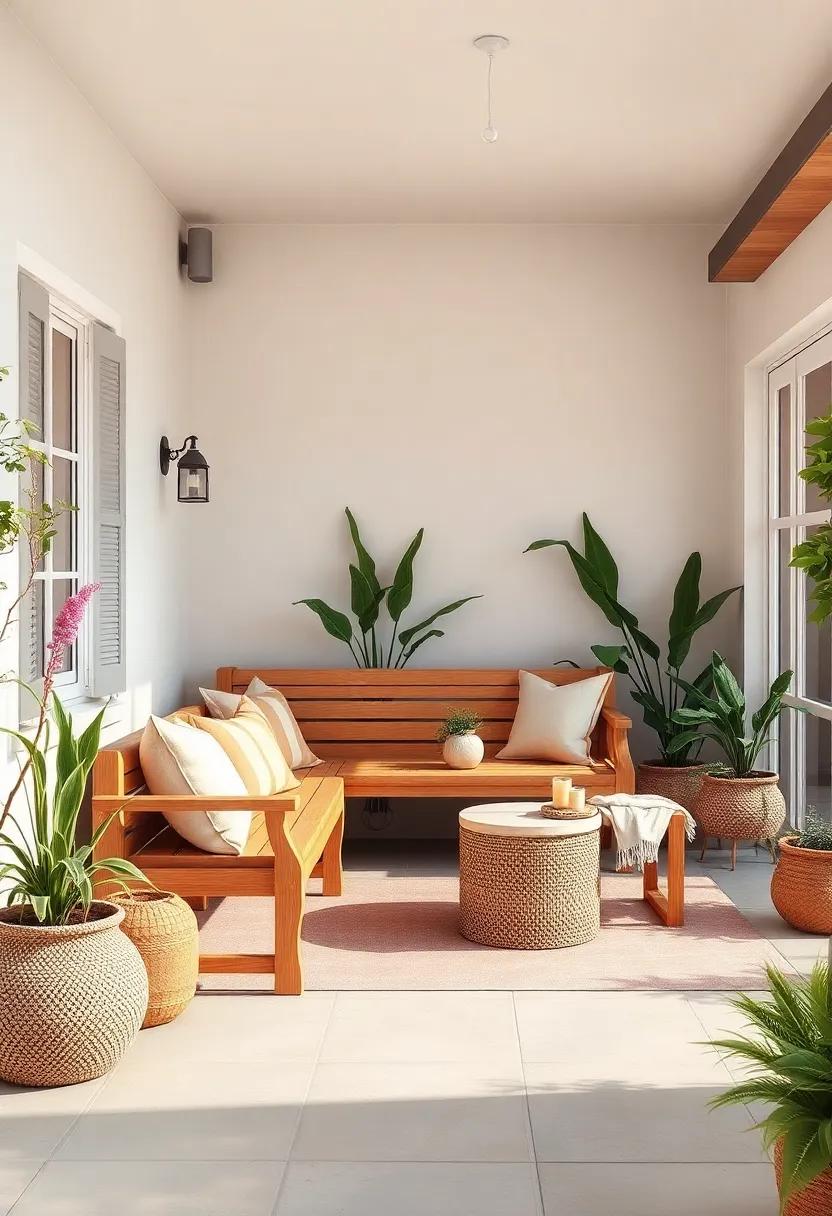 Scandinavian Style: ‌Select⁣ a light-toned​ wooden bench with minimalist design to infuse your patio with Nordic ⁢simplicity
