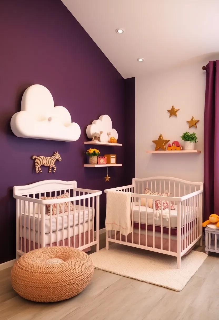 Utilize plum-colored blinds⁢ with gold pull cords to enhance window styling and light control