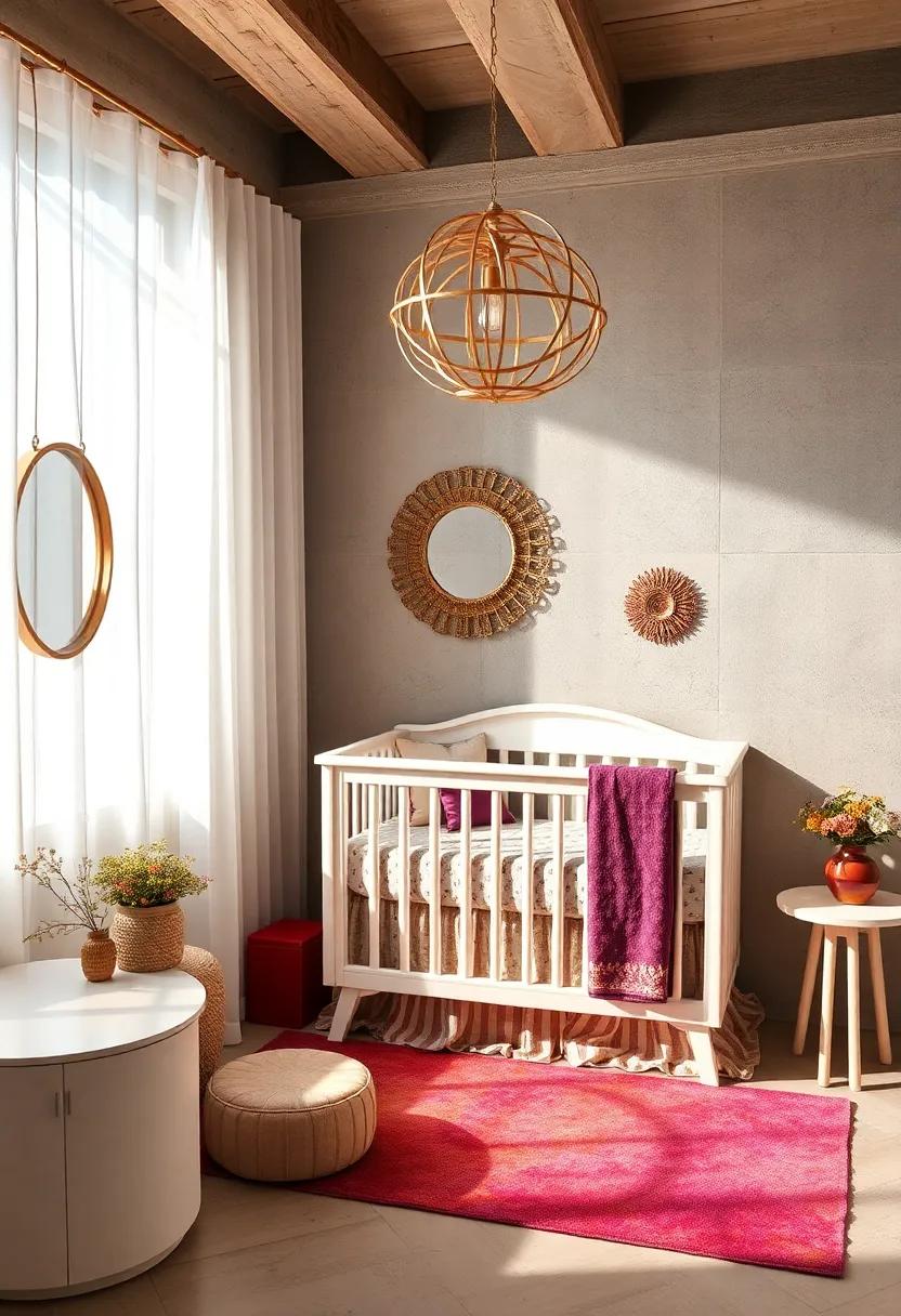 Select gold and plum ⁣patterned crib sheets for a touch of ⁢subtle elegance and comfort