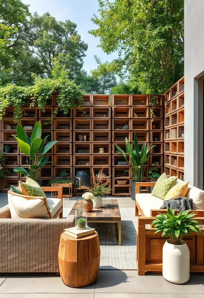 Discarded Shipping crates: Stacked and secured,these ⁤crates provide a modular‍ and eco-friendly fencing solution