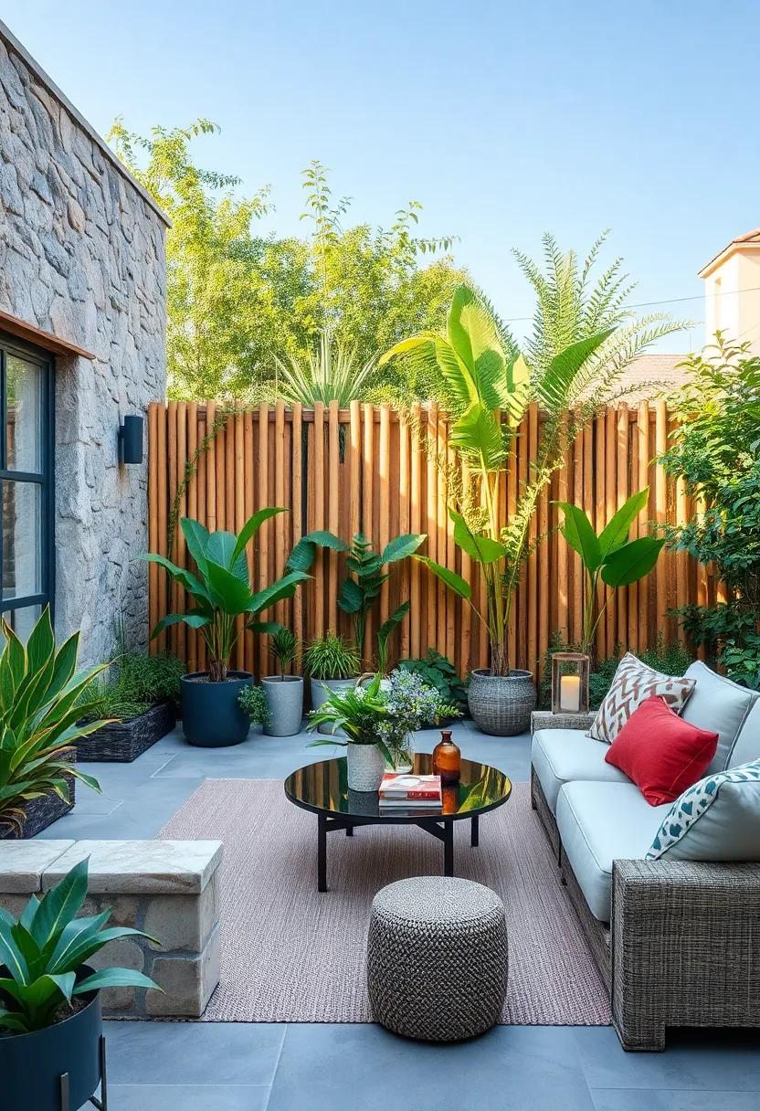 Used Bamboo poles: Naturally sustainable, bamboo poles bring an ⁤organic and lightweight look