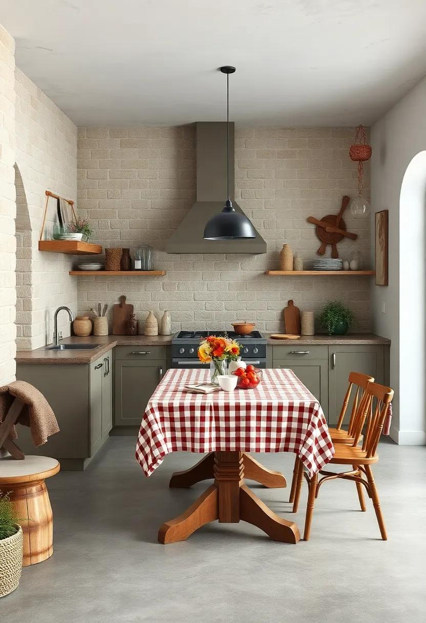 Classic Checkered or Gingham Table ​Linens for Nostalgic Touch