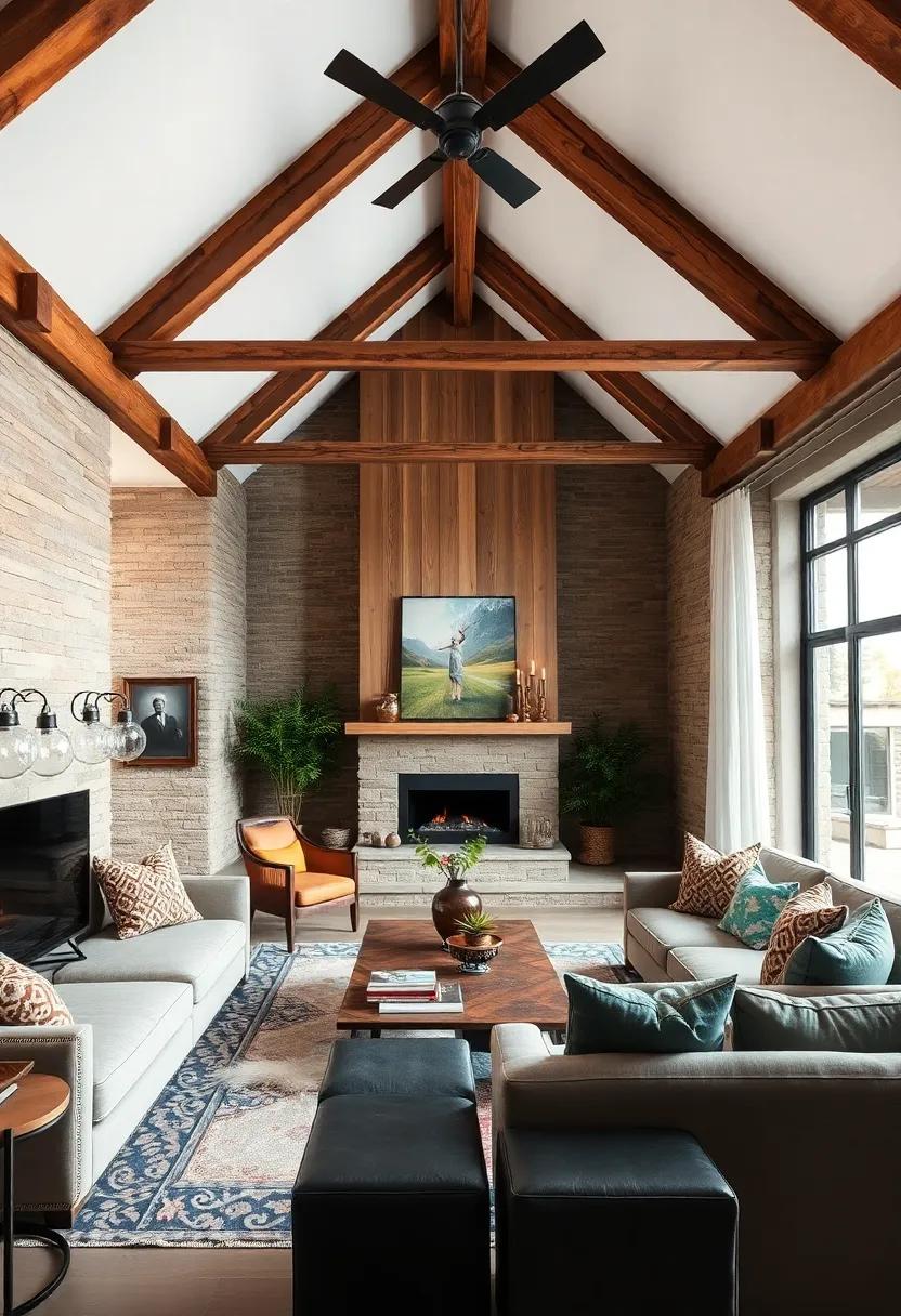 Combining⁢ Rustic Wooden Beams with ​Industrial Accents and Metal Fixtures for a Bold, Balanced Look