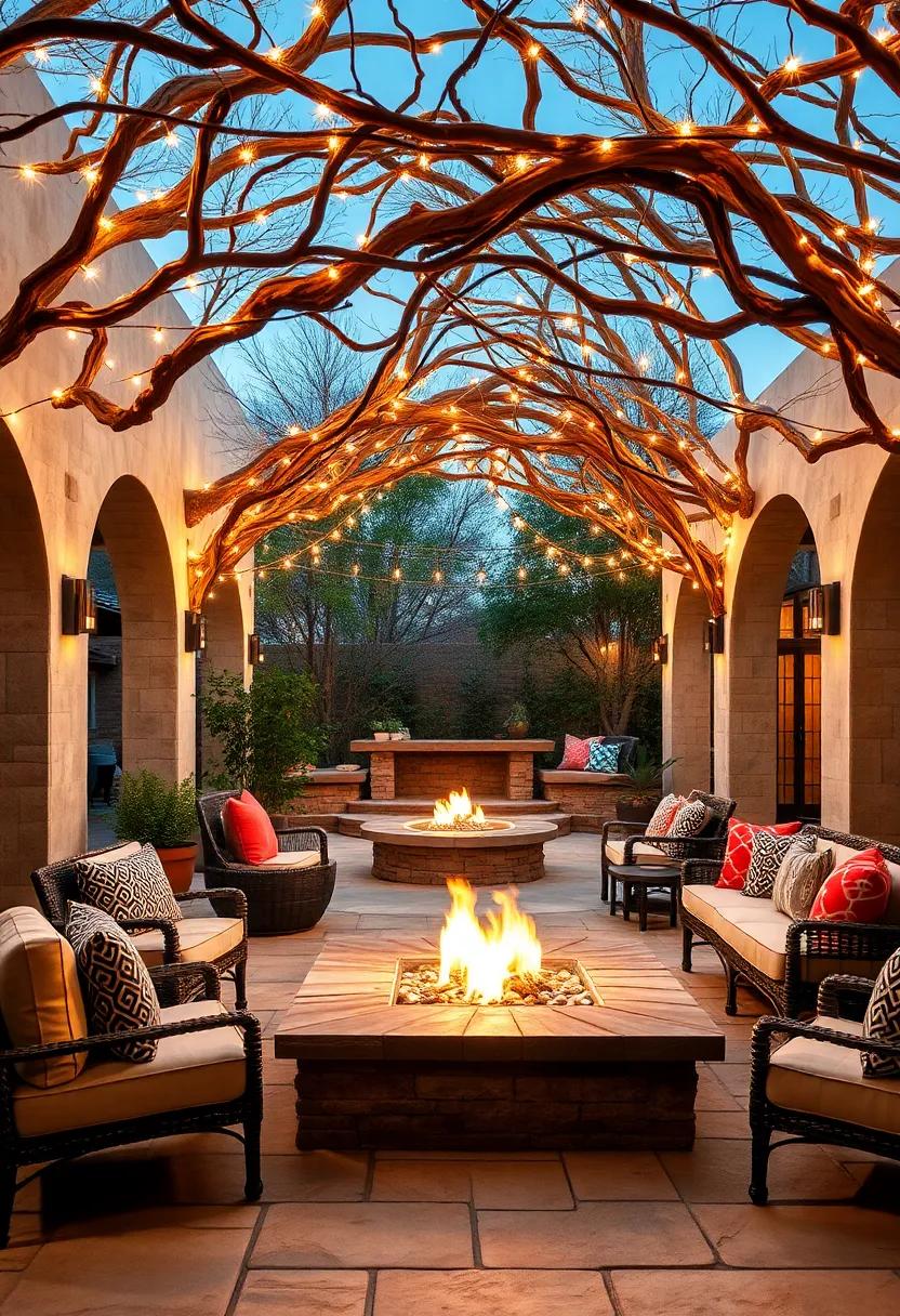 Soft Ember Glows Reflecting on‌ Polished‍ Copper Mugs Filled With Hot⁤ Cocoa Near a⁢ Fireside Seating ⁤Circle