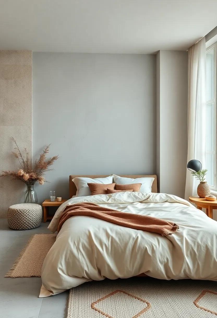 Use Simple, ‌Elegant bedding ⁢in Natural ⁤Fabrics like Linen and Cotton