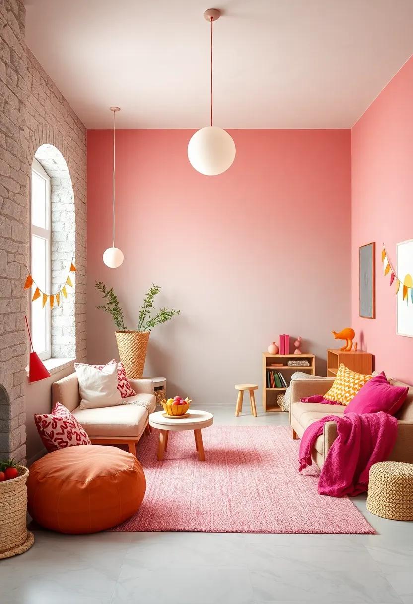 Soft Color Gradients: Gradually blending hues on‍ accent⁤ walls‍ or textiles delivers subtle energy without ​distracting from ​the room’s⁢ calm