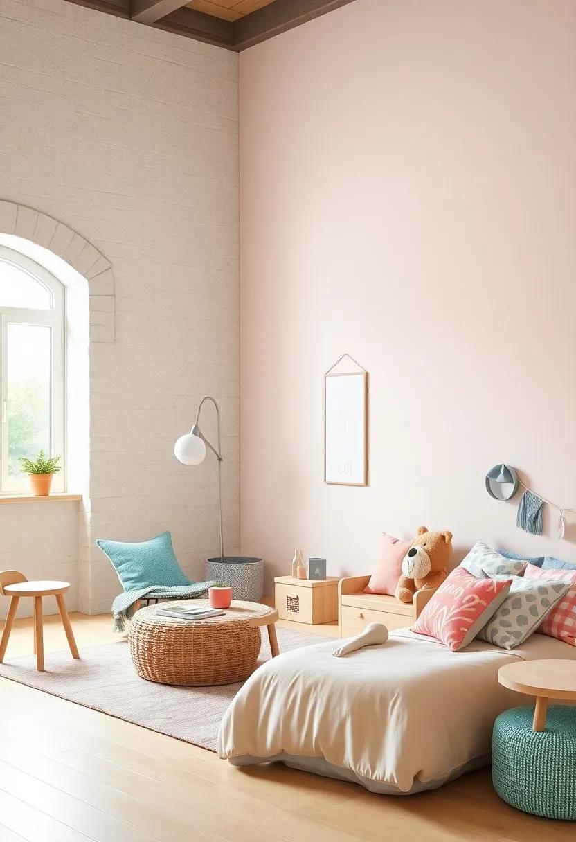 Soft⁤ Pastels and‌ Natural Woods: ‍Combining muted pinks and ⁤blues with ⁣light oak furniture creates a serene and inviting​ space perfect for a ⁢child’s imagination⁢ to flourish