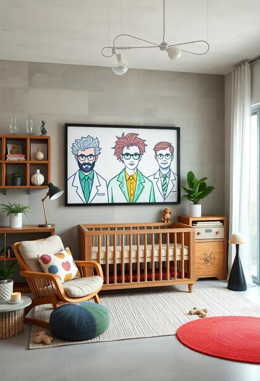 Crayon Art Featuring Famous Scientists: ⁤Frame child-friendly artwork inspired by notable scientists to decorate the room