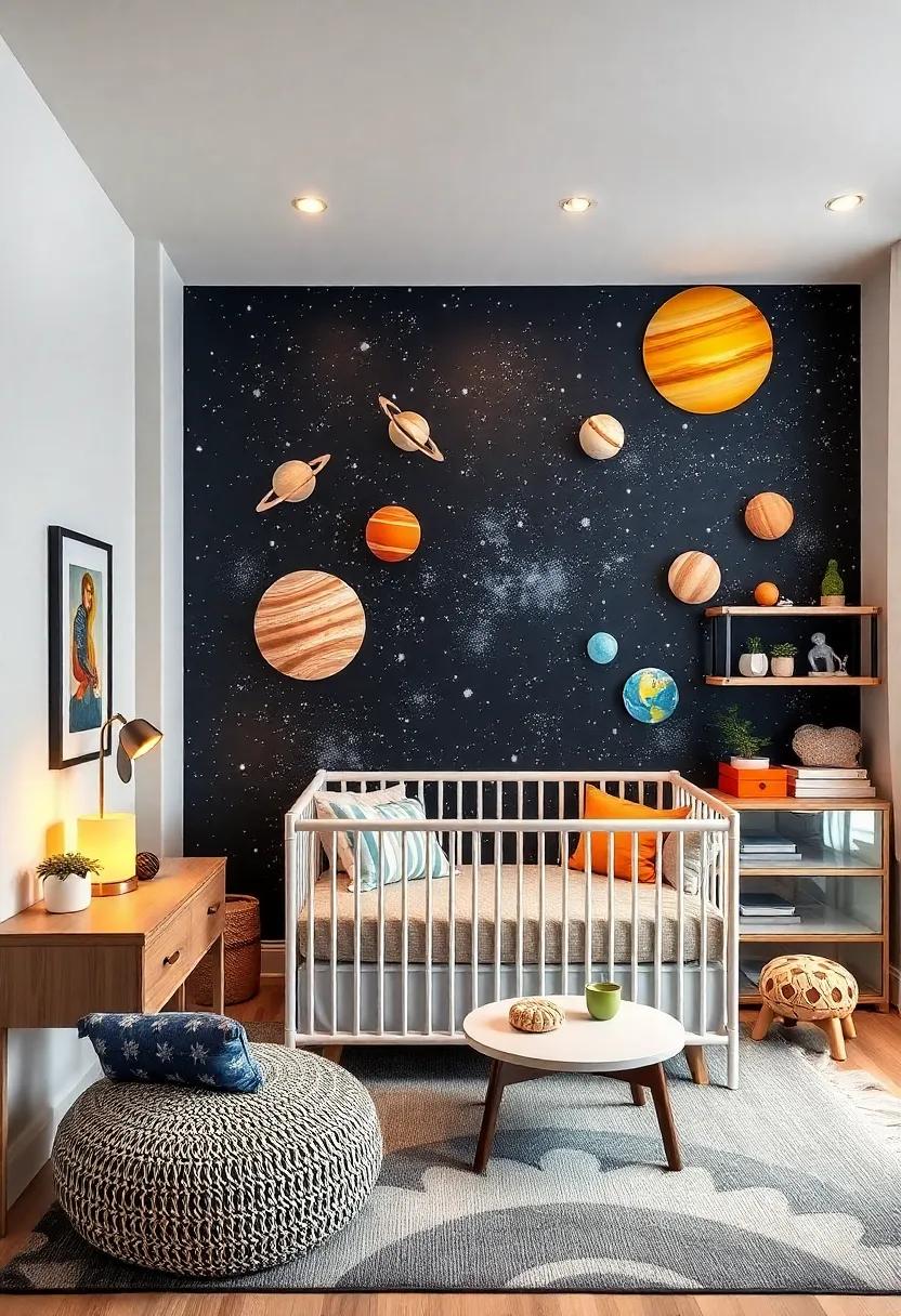 Magnetic Planet Wall: Attach a‌ magnetic ⁤board ⁤painted like a starry sky to hold movable planet ⁣magnets⁤ for interactive‌ learning