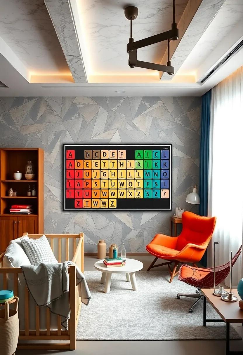 Periodic Table Alphabet ‌Chart: Replace ​the alphabet with a colorful periodic table-themed poster for an early science‌ introduction