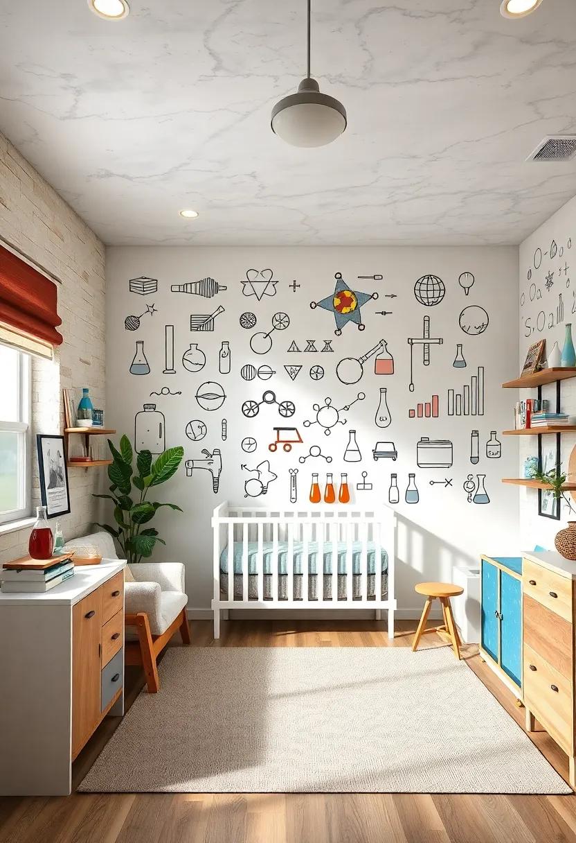 Science‌ Lab Wall Decals: Decorate​ walls ‍with⁤ fun scientific ⁣symbols, formulas, and playful lab equipment illustrations