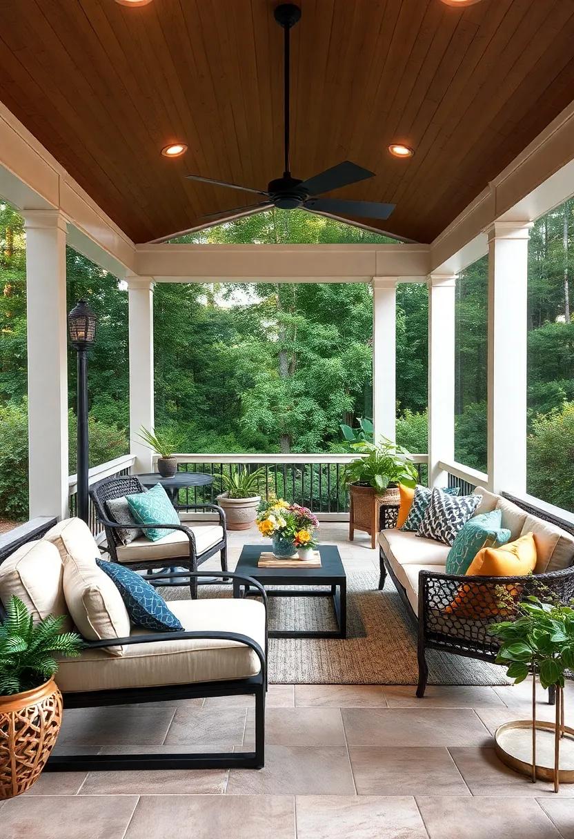 - ‍Sleek and Smooth Porcelain Tiles with Subtle Stone Effects ⁣Ideal for Weather-Resistant Covered Outdoor Spaces