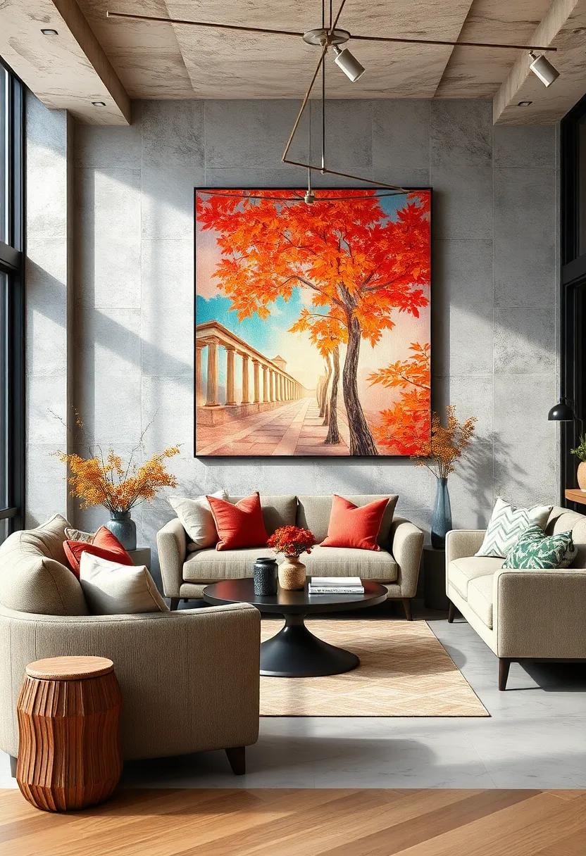 Rotate Artwork ⁤Featuring Seasonal ⁤Colors and Themes