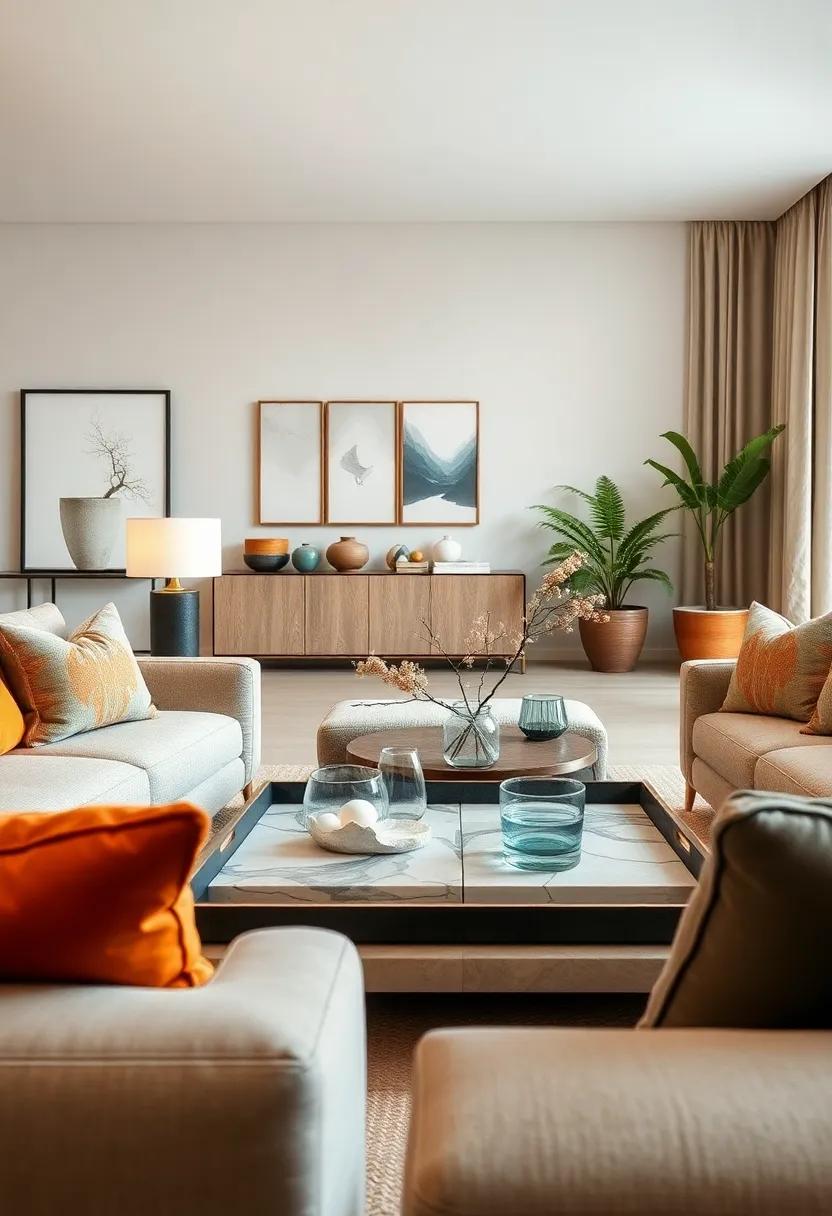 Rotate Decorative ⁣Trays for Coffee Tables or Sideboards