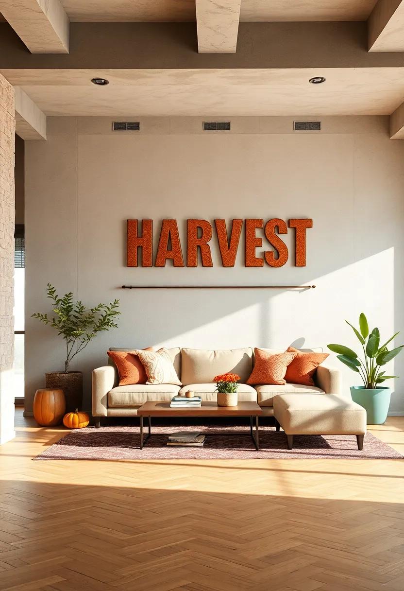 Harvest-inspired Typography: Bold, textured lettering paired with autumnal colors celebrates ⁣the bounty of the season