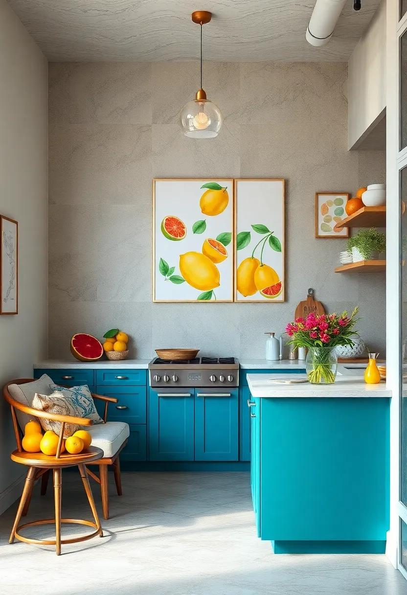 Summer fruit ⁢Illustrations: Juicy lemons, watermelons,‍ and⁣ berries add ‍vibrant pops ⁢perfect for cheerful summer kitchens