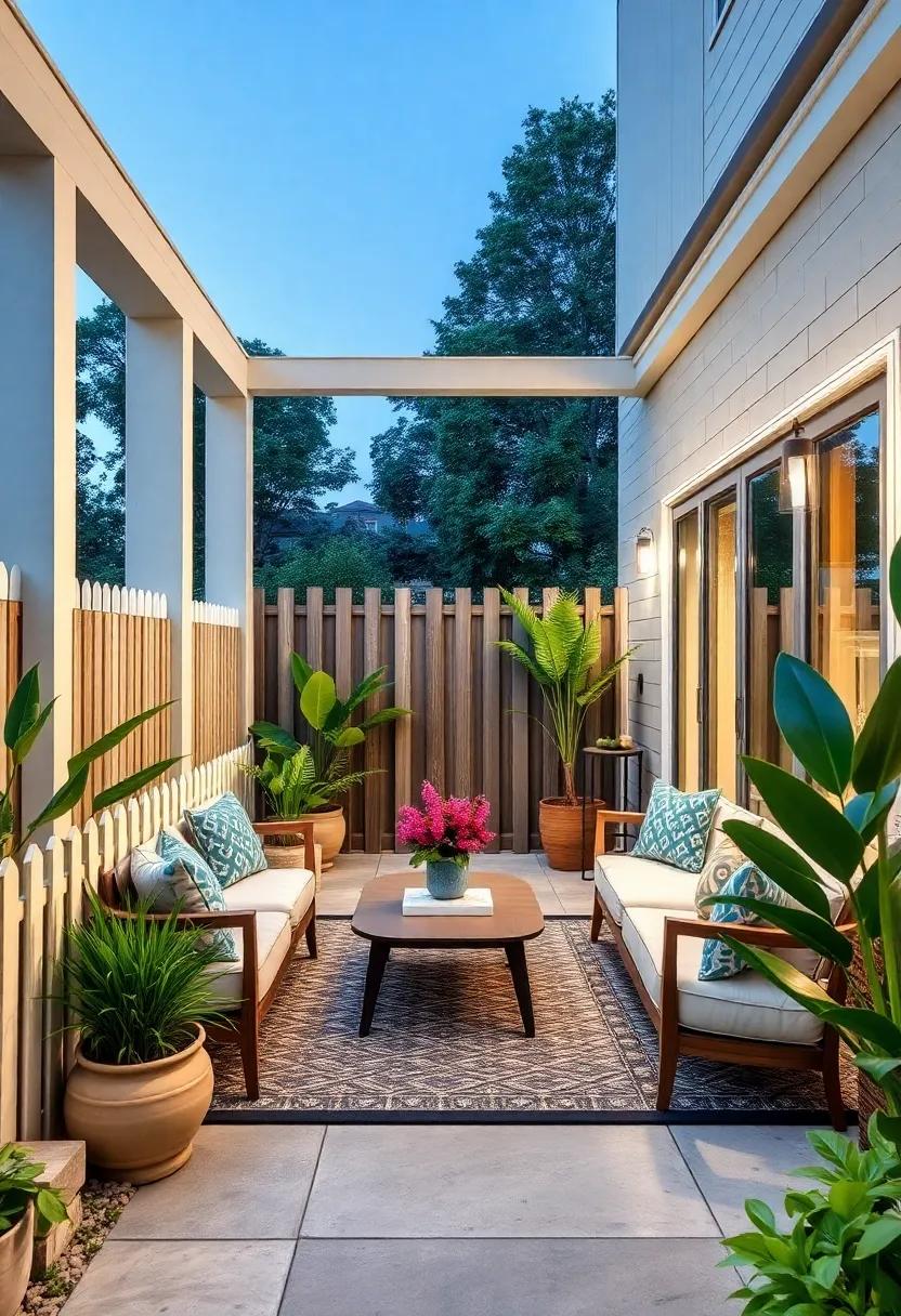 Low-V ‌Profile Picket⁢ Fence Adding ⁣Modern Flair