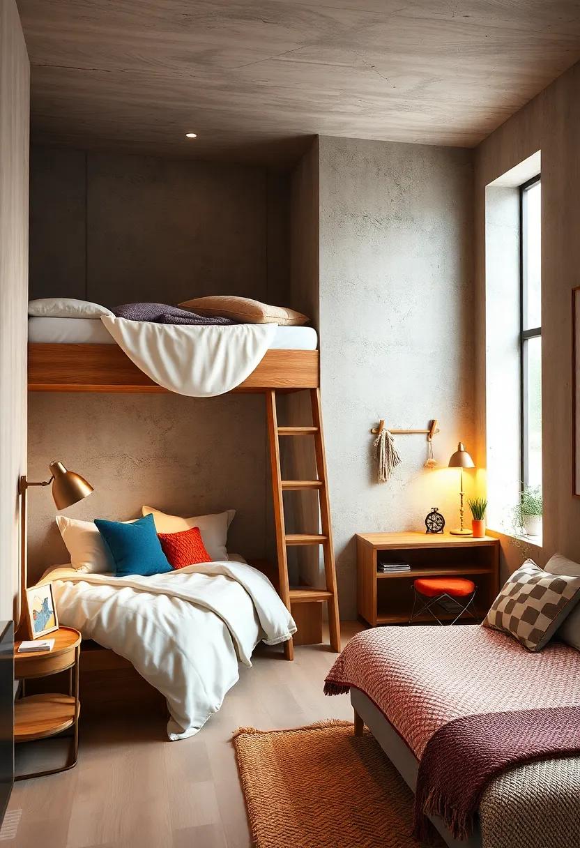 Transforming Loft Bed Spaces into Cozy Reading nooks with Cushions and Ambient Lighting