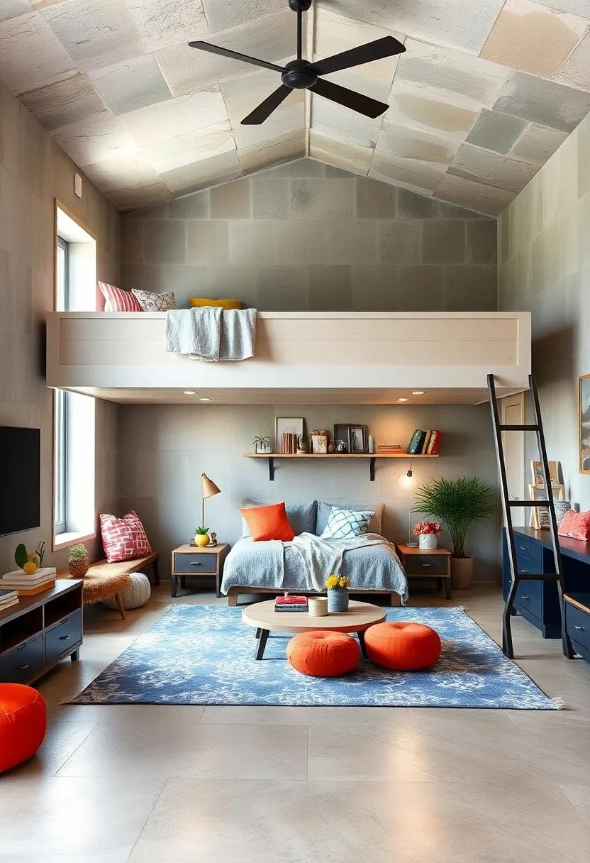 Creating Secret Hideaways and Enclosed Spaces beneath Loft Beds for Imaginative Play