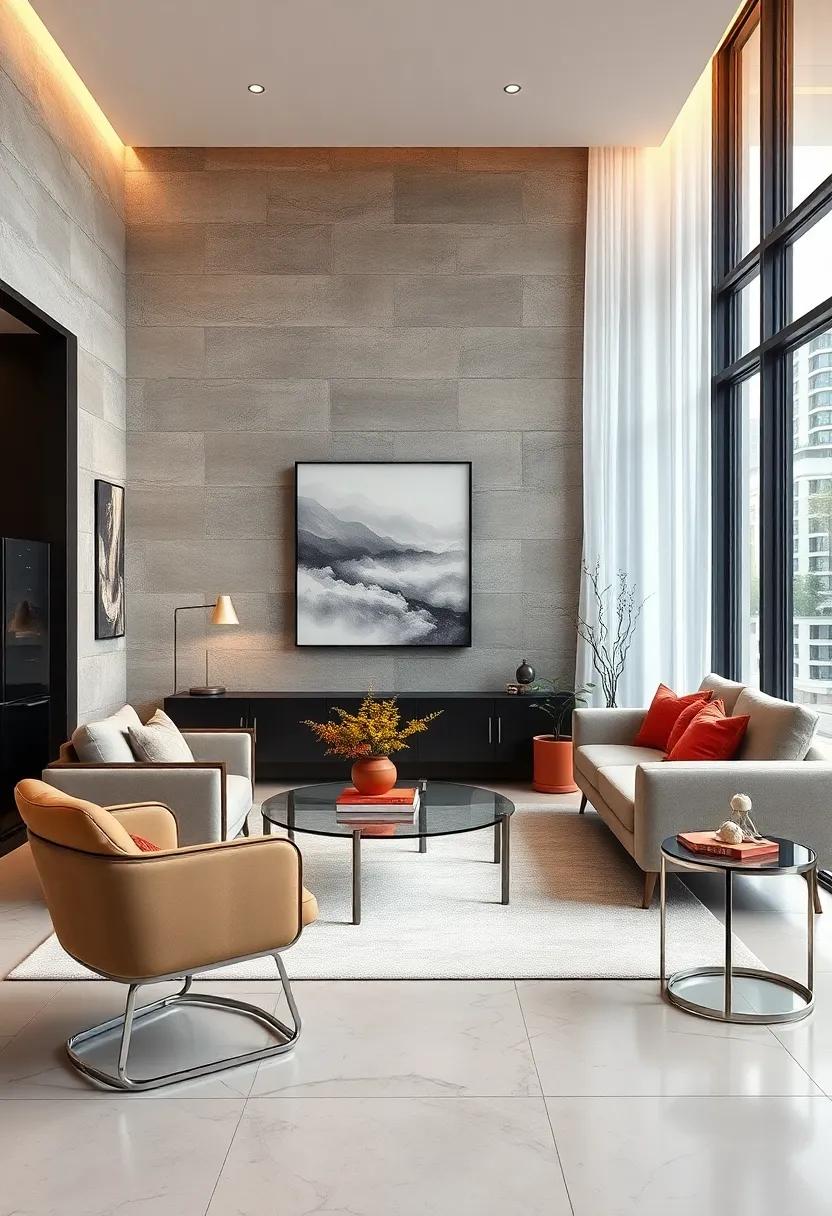 Incorporate glass or acrylic ‍furniture to⁤ keep the visual footprint ‍minimal and enhance a modern vibe