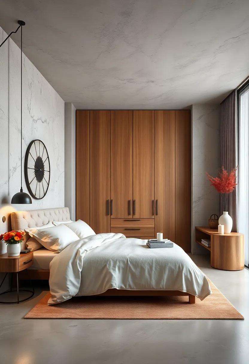 Create vertical storage solutions with tall, narrow dressers or wardrobes to conserve floor ​space