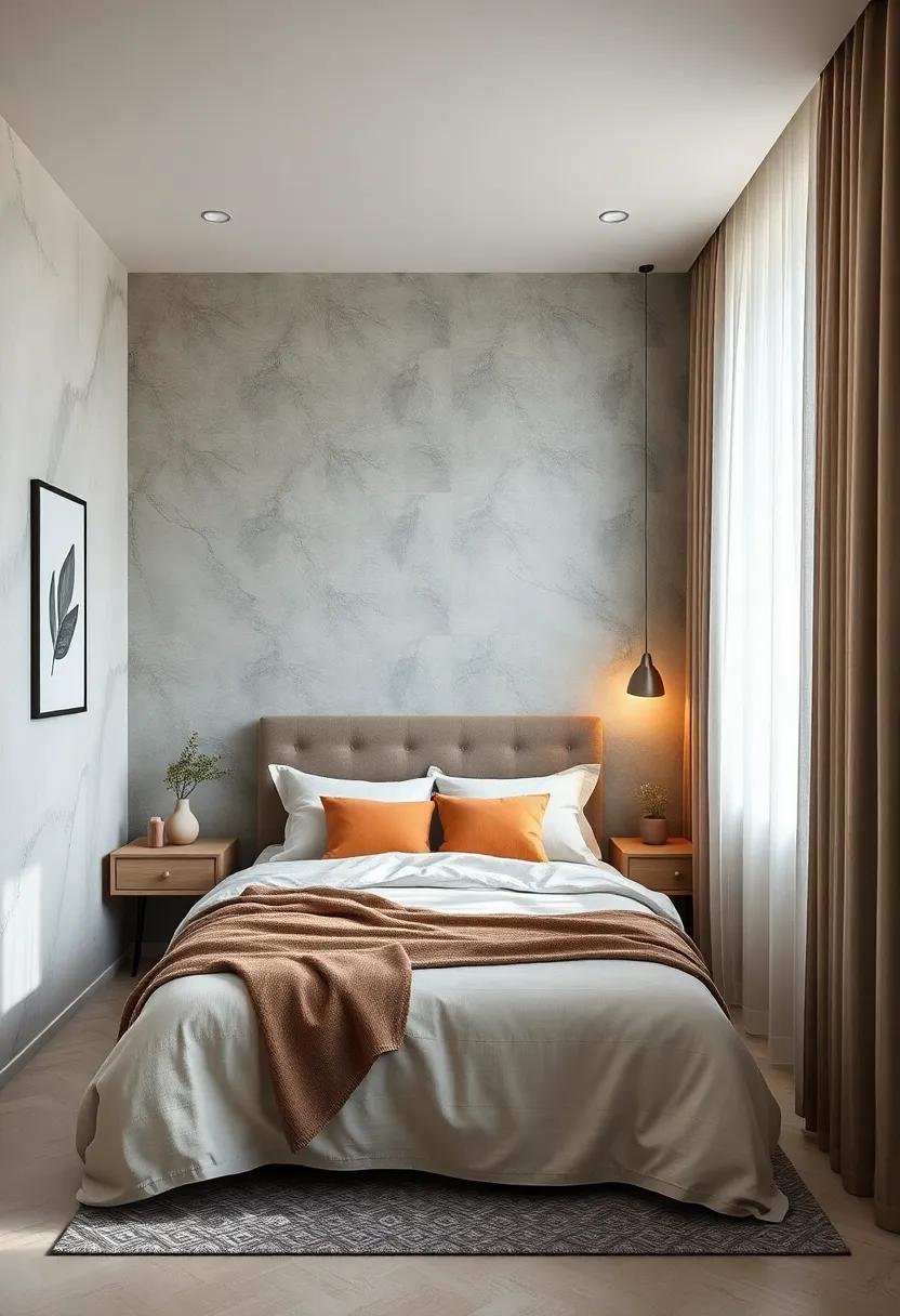 Integrate a minimalist⁣ headboard that⁢ doubles as a shelf for nighttime essentials