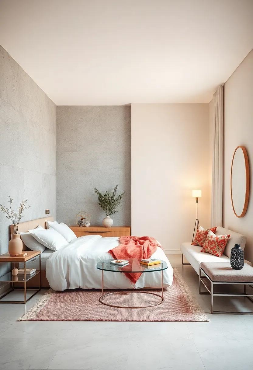 Use clear acrylic or ‌glass ⁣furniture pieces to create the illusion of more space