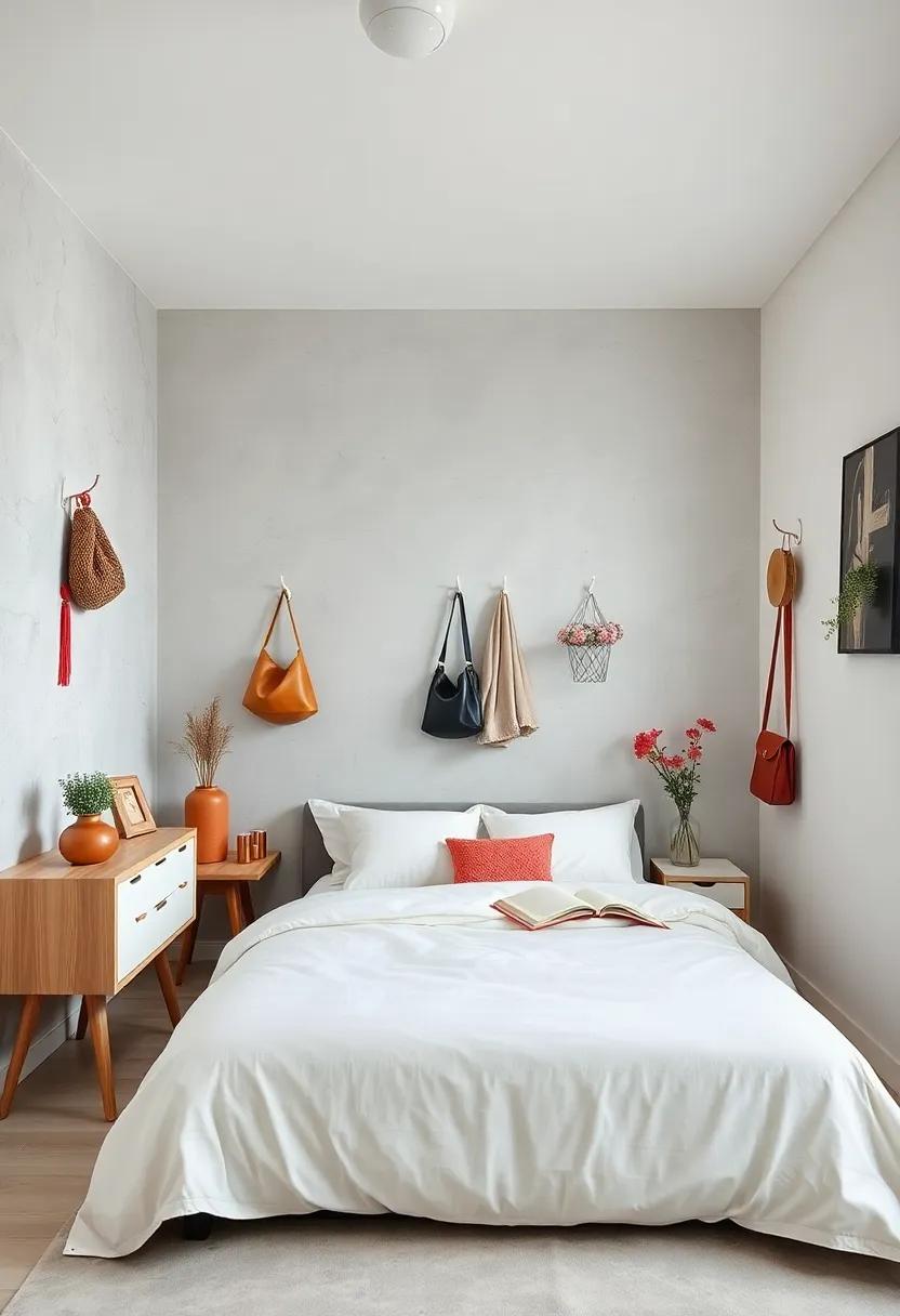 Use ⁣hooks or pegboards on​ walls for hanging ⁢accessories, hats, ⁢or bags ⁣economically