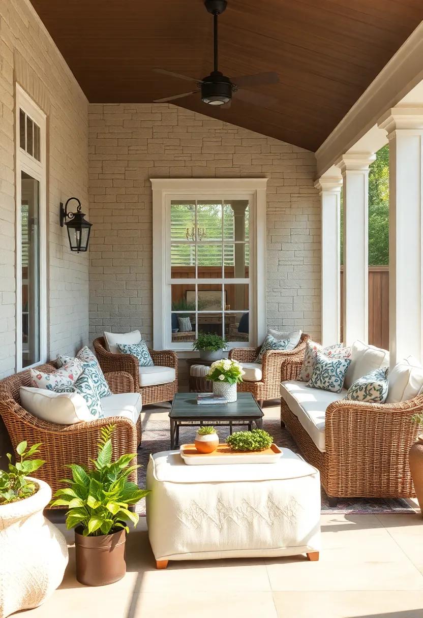 Wicker storage ottomans that offer both a ‌comfy seat and a place ‌to stow⁢ cushions or⁣ blankets