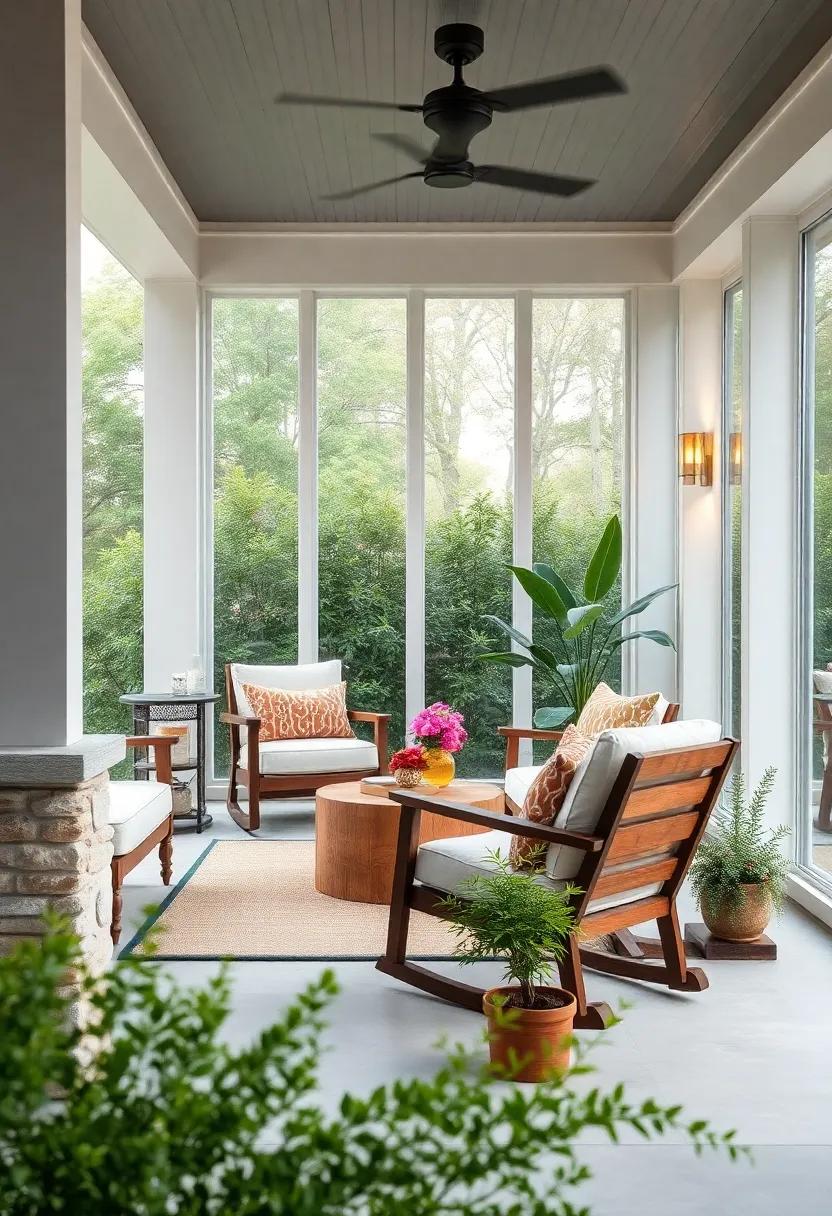 Slim-line rocking chairs featuring under-seat compartments for small essentials