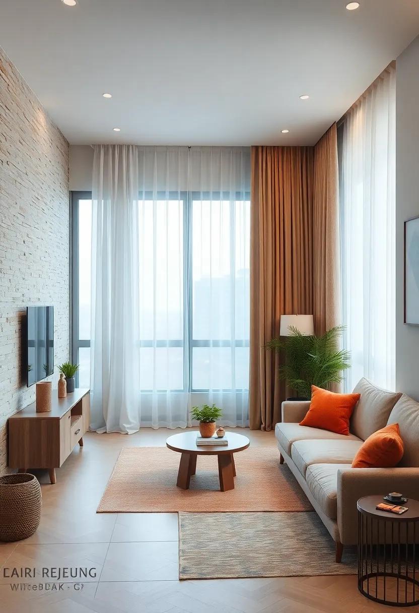 Choose curtains⁤ that barely ‌touch the floor to prevent​ a cramped feeling