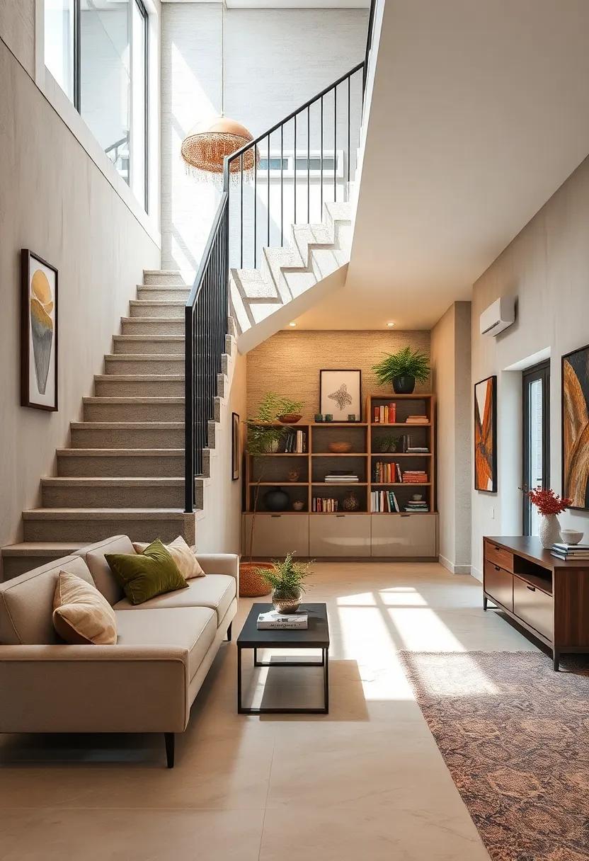 Under-Stair Bookshelf Nooks