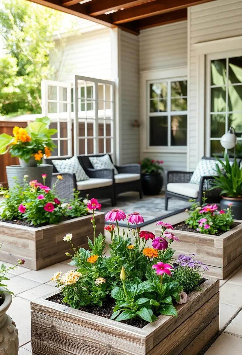 Create a whimsical pathway lined with dainty white snowdrops and bluebells leading to your patio seating