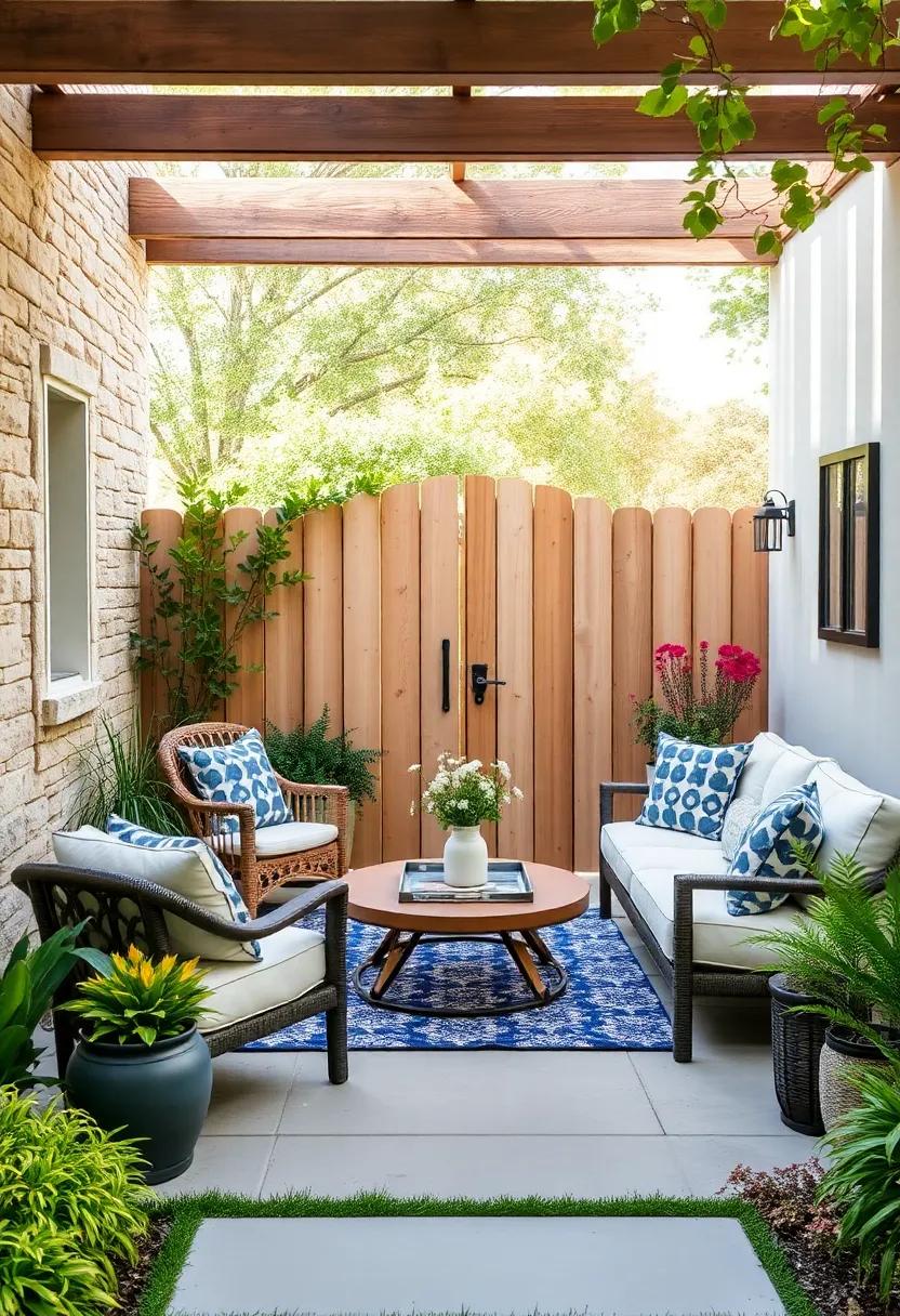 Combine Different Fence Materials⁣ for a Unique Textured Look