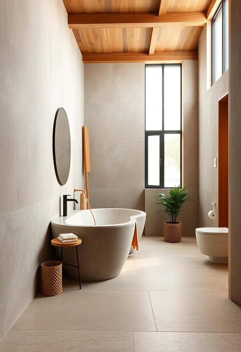 Choose natural stone or cork flooring for durability and renewable resource benefits