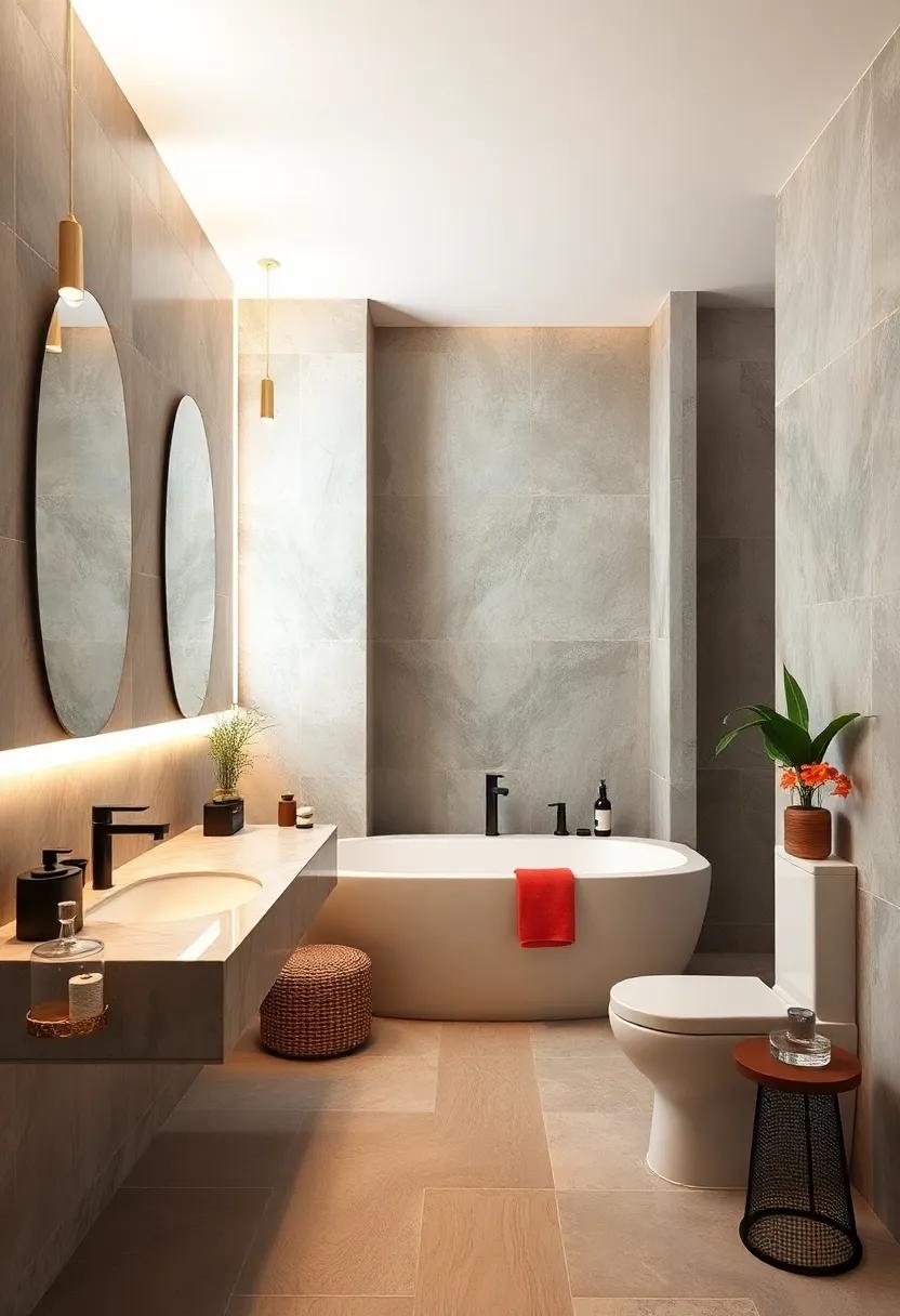 Incorporate smart technology, such as motion-sensor faucets and automated lighting, to minimize waste